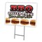 Signmission Bbq Pulled Pork Yard Sign & Stake outdoor plastic coroplast window, C-1216 Bbq Pulled Pork C-1216 Bbq Pulled Pork - alternate 1